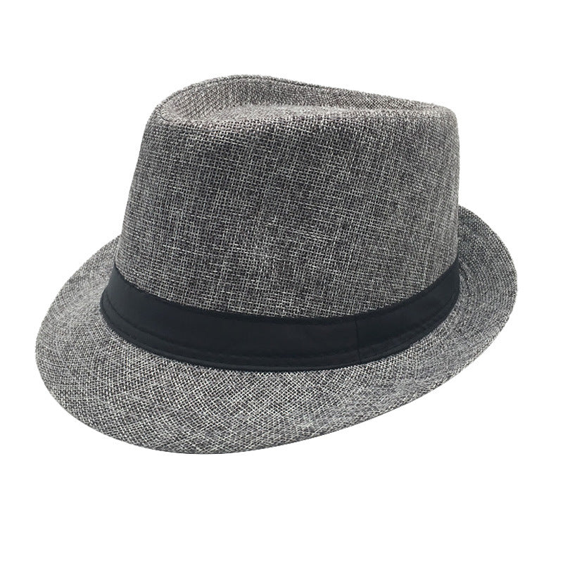 Mens Classic Fedora Hat Short Brim