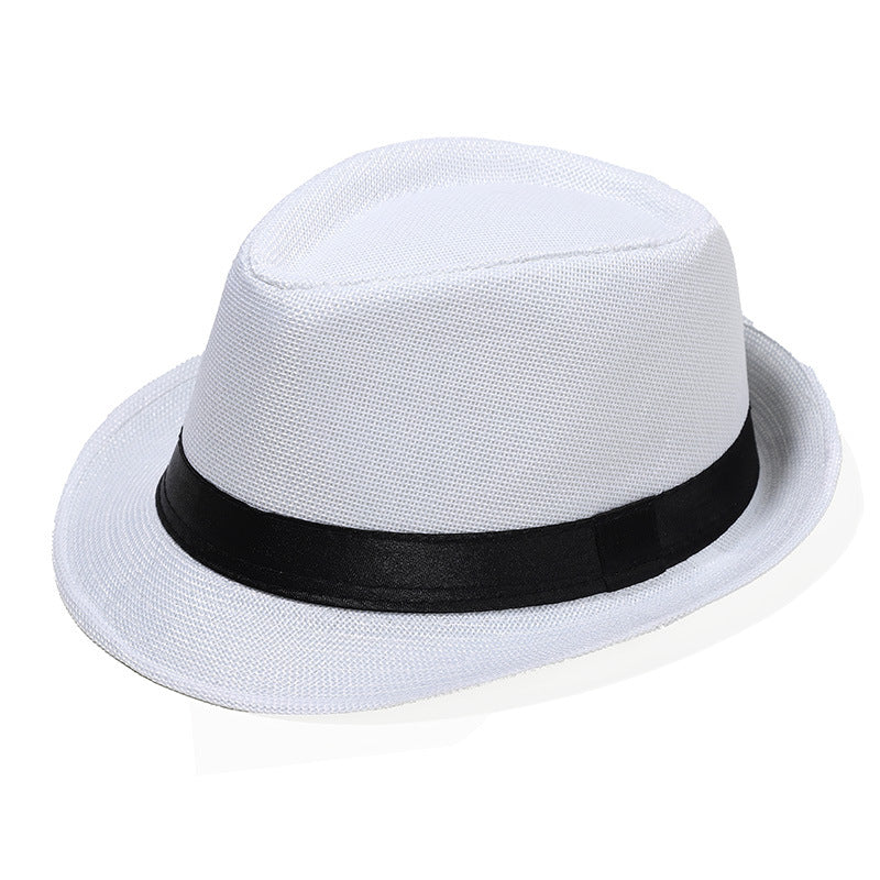 Mens Classic Fedora Hat Short Brim