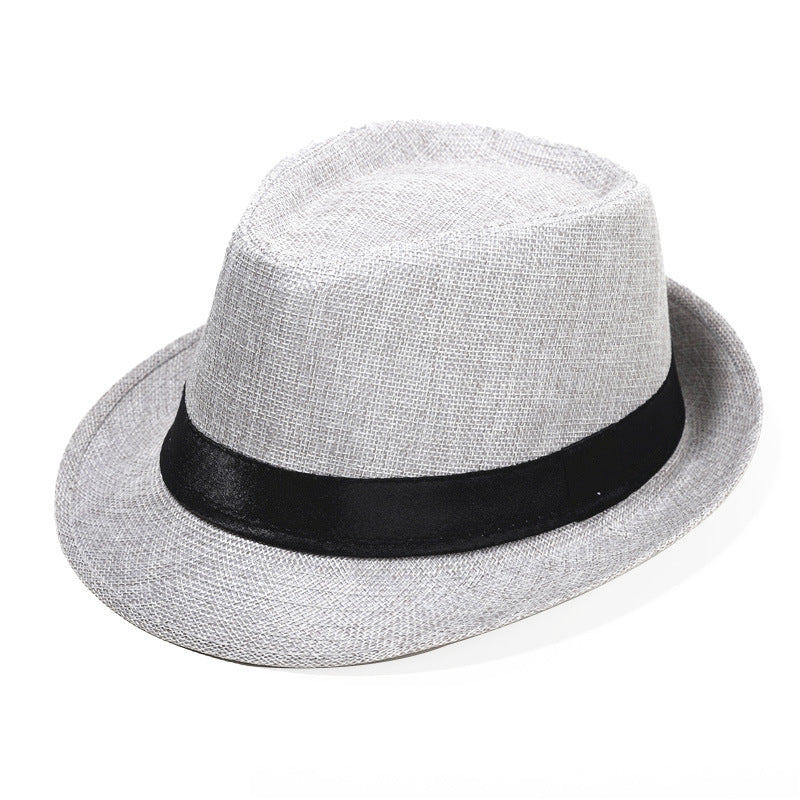 Mens Classic Fedora Hat Short Brim