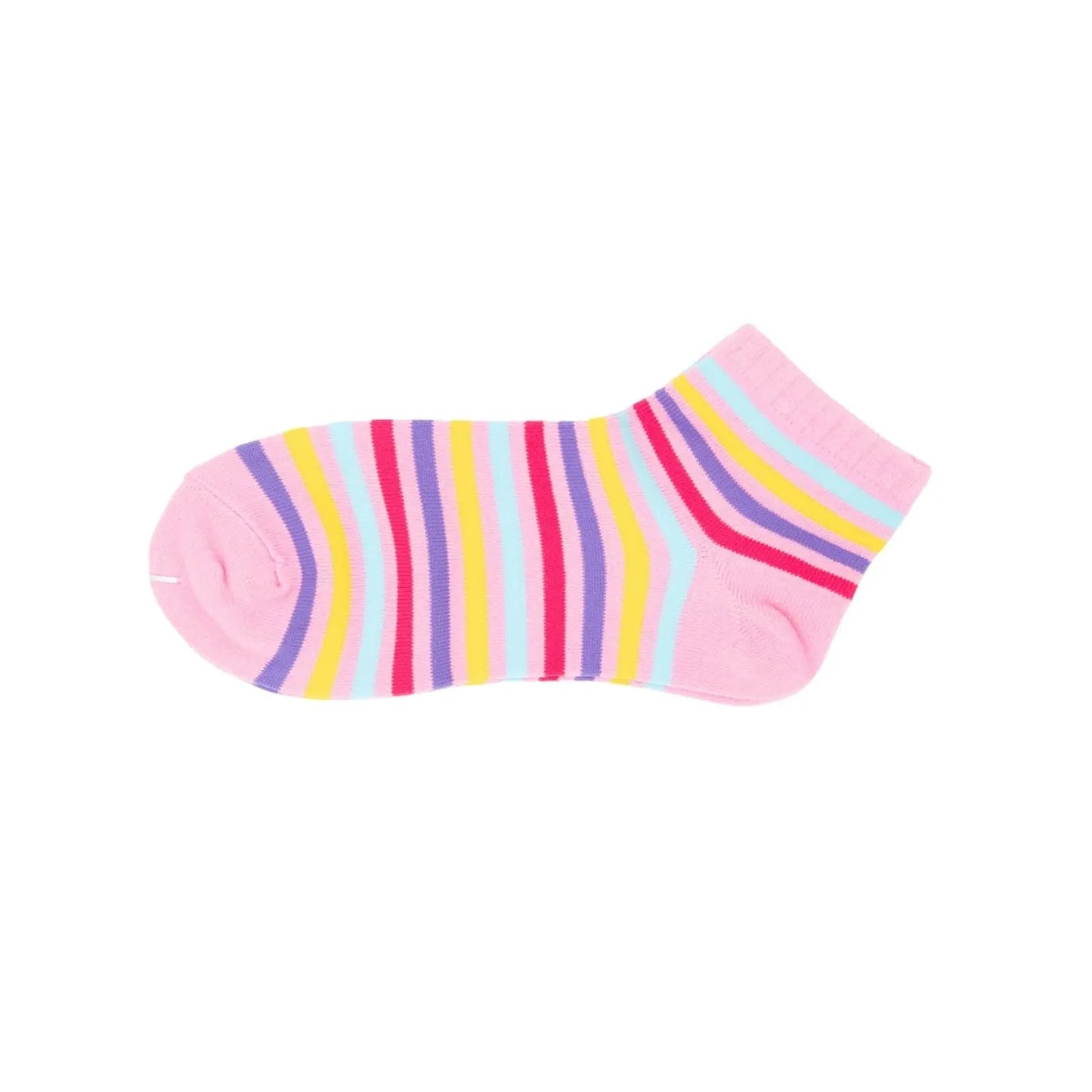 4 Pack Women Stripe Ankle Colorful Casual Cotton Creative Socks Size 2-8 Sunfort