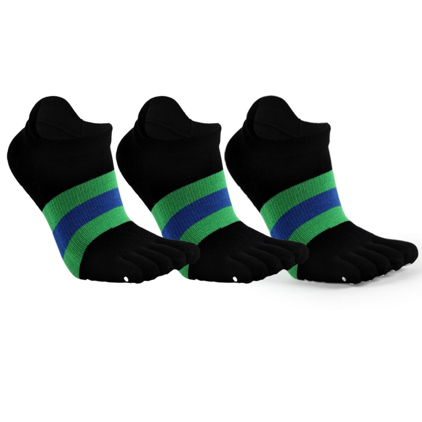 Anti Slip 3 Pairs Yoga No show Toe Socks