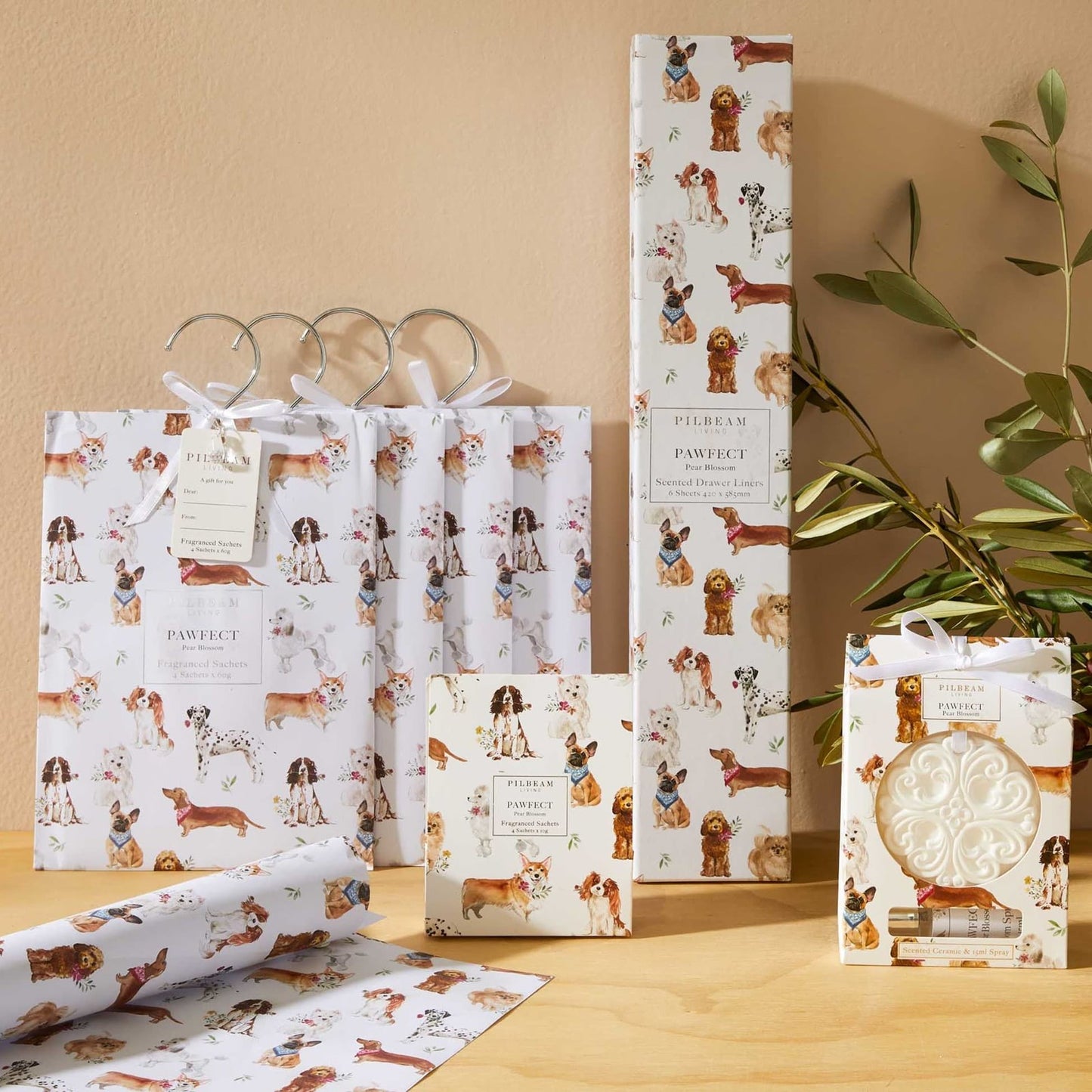 Pilbeam Pawfect Pear Blossom Hanging Sachets