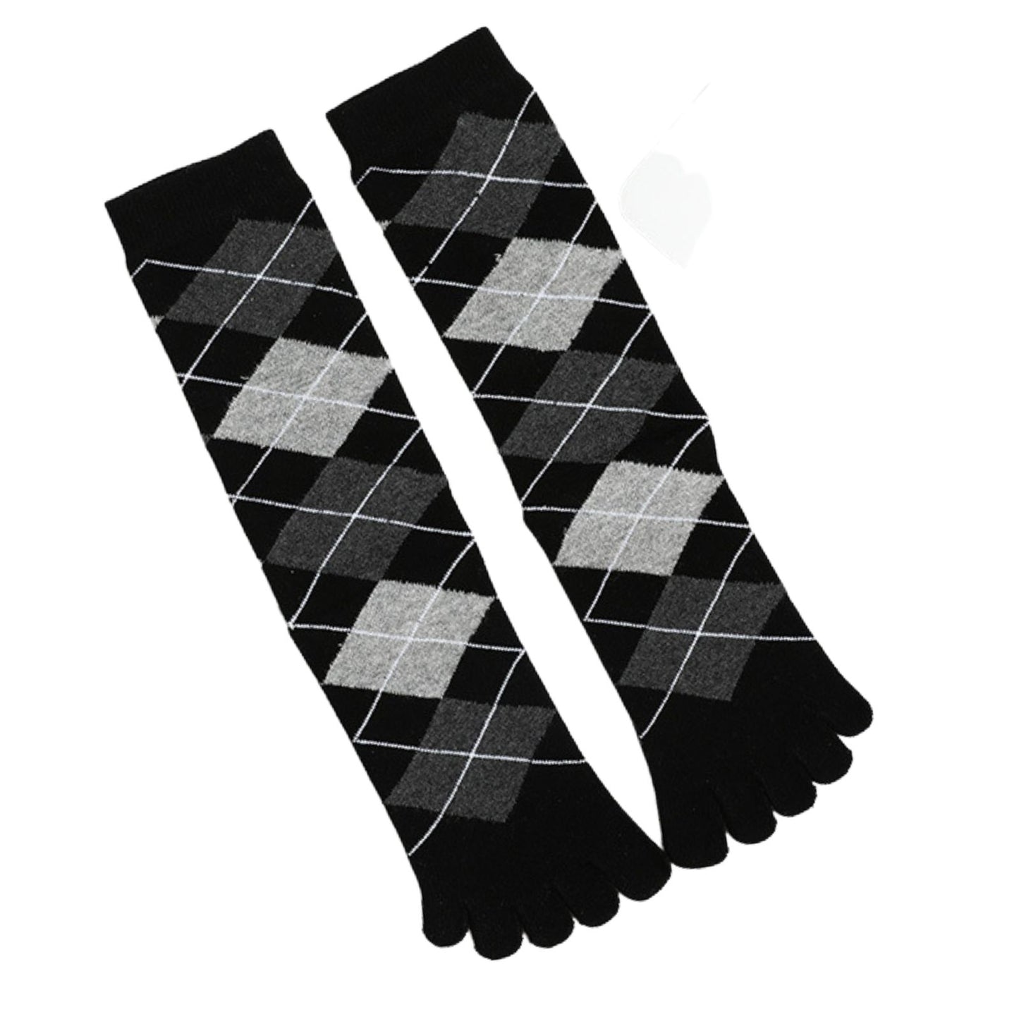 Casual Black Diamond Toe Socks Gift Box