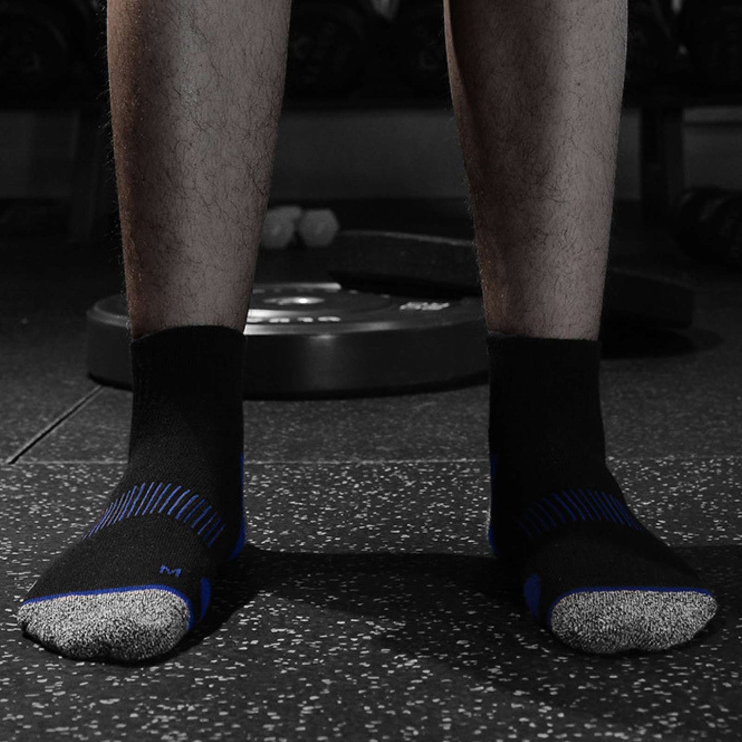 Pantsnsox 6 Pairs Anti-blister Ankle Athletic Half Cushioned Socks