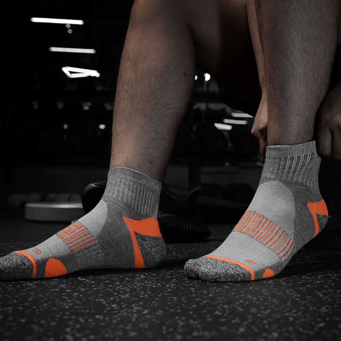Pantsnsox 6 Pairs Anti-blister Ankle Athletic Half Cushioned Socks