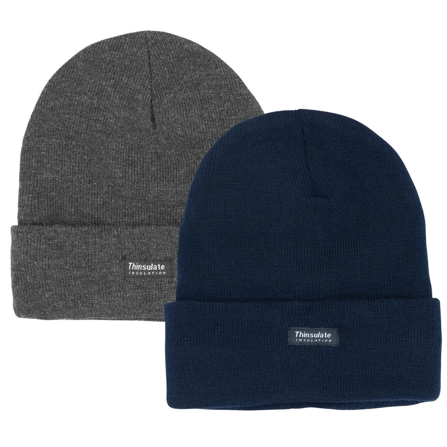 2 Pairs Mens Insulation Thermal Winter Knitted Thinsulate Ski Beanie Hat Pantsnsox