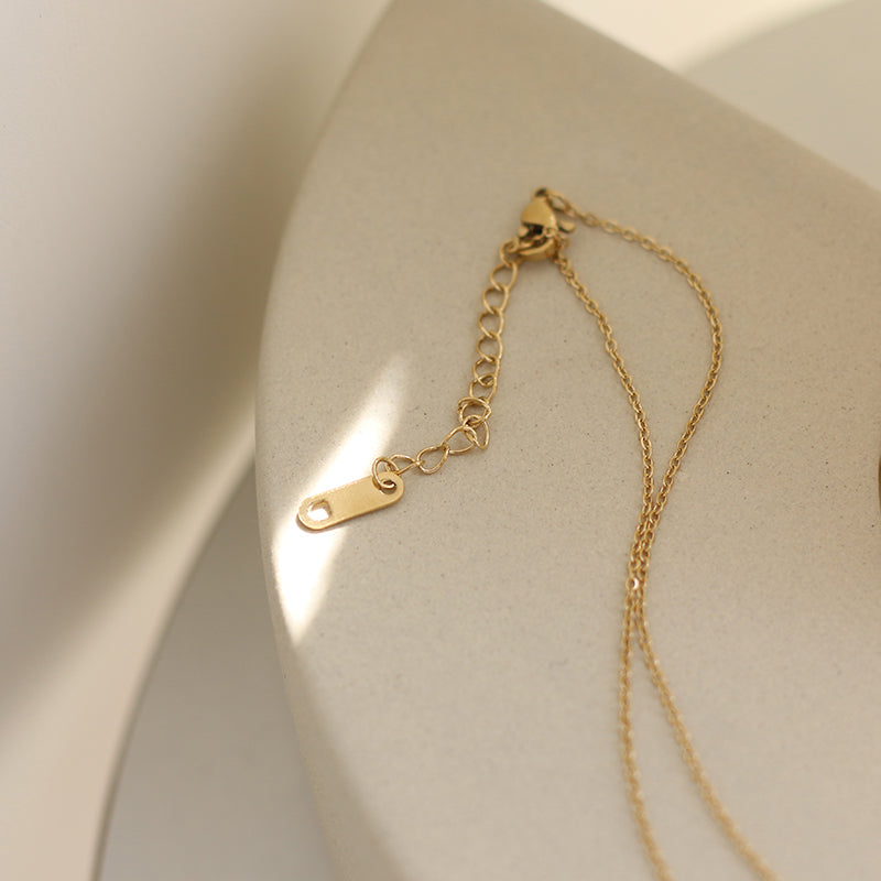 Charming Gold-Plated Block Lion Pendant Necklace