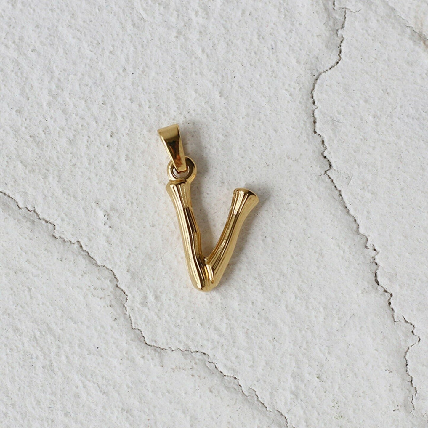 18ct Gold Plated Initial Letter A to Z Charm Pendant Words Necklace Gift