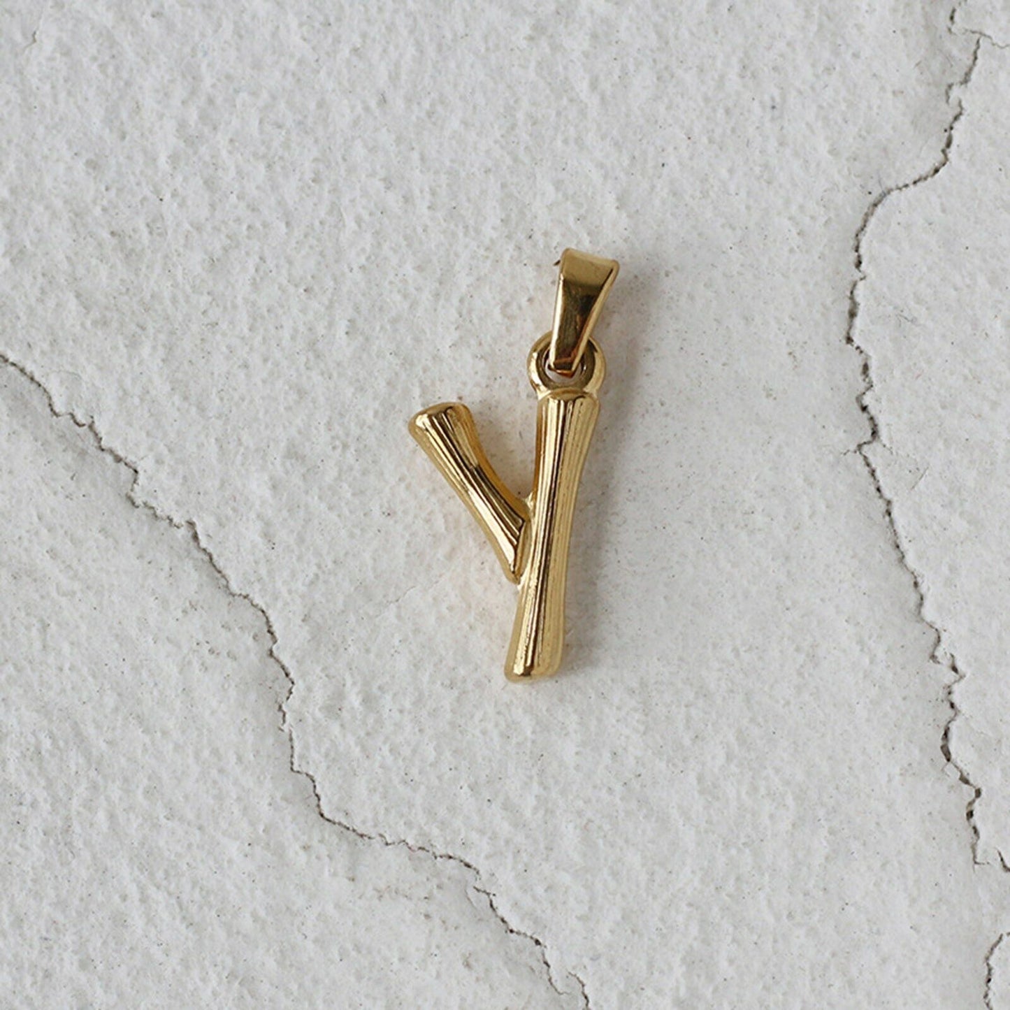 18ct Gold Plated Initial Letter A to Z Charm Pendant Words Necklace Gift