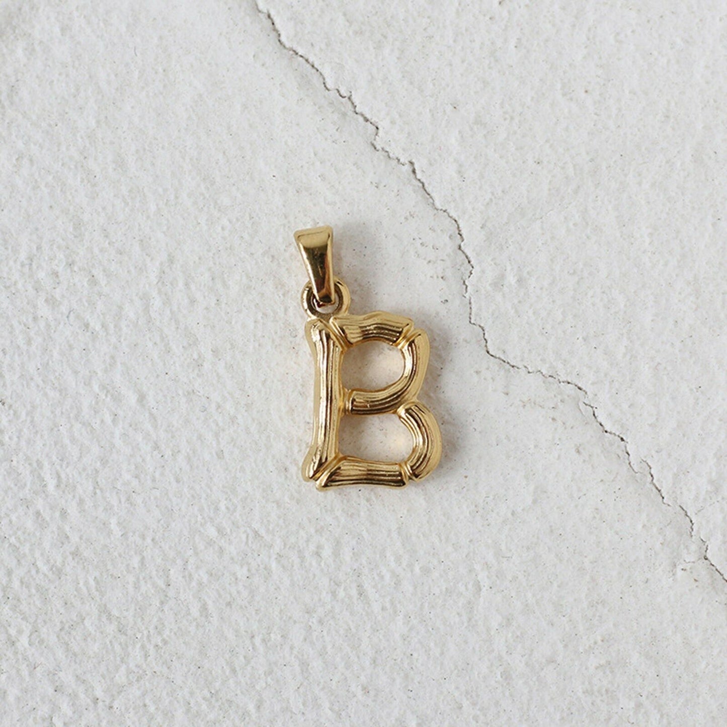 18ct Gold Plated Initial Letter A to Z Charm Pendant Words Necklace Gift