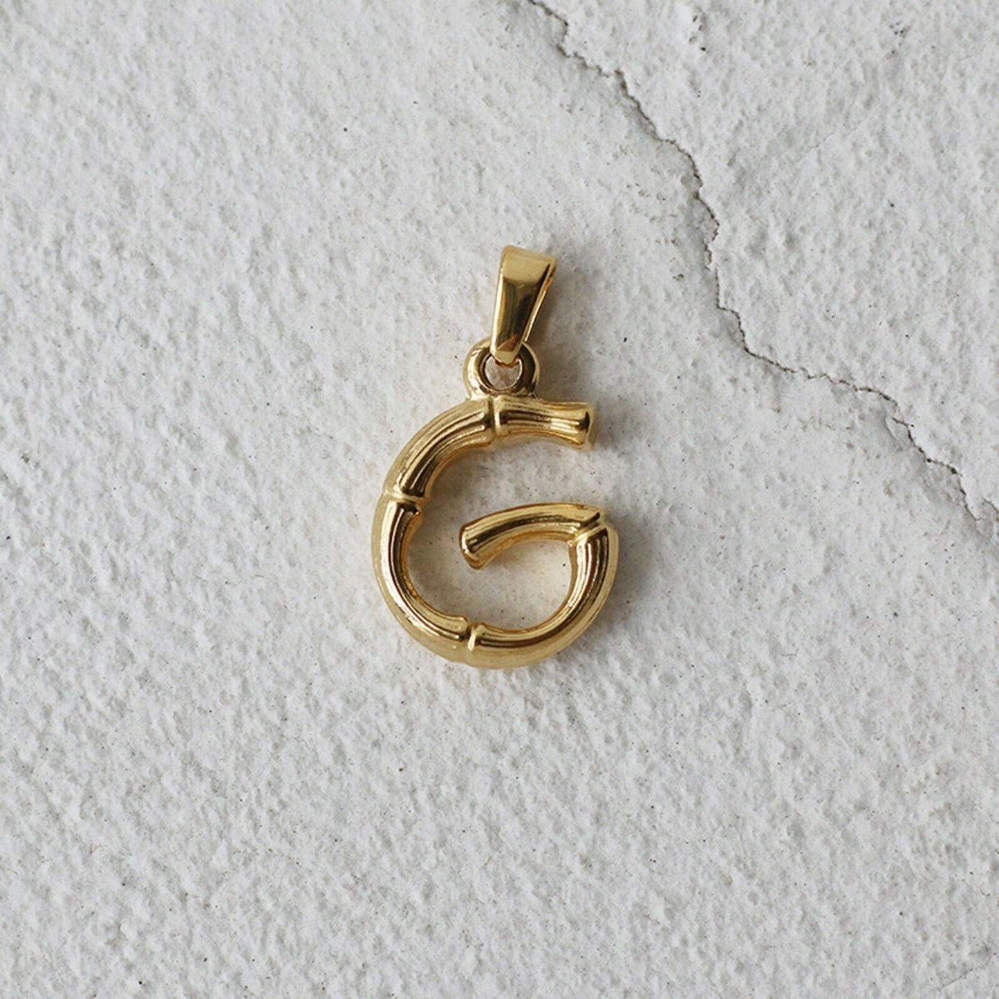 18ct Gold Plated Initial Letter A to Z Charm Pendant Words Necklace Gift