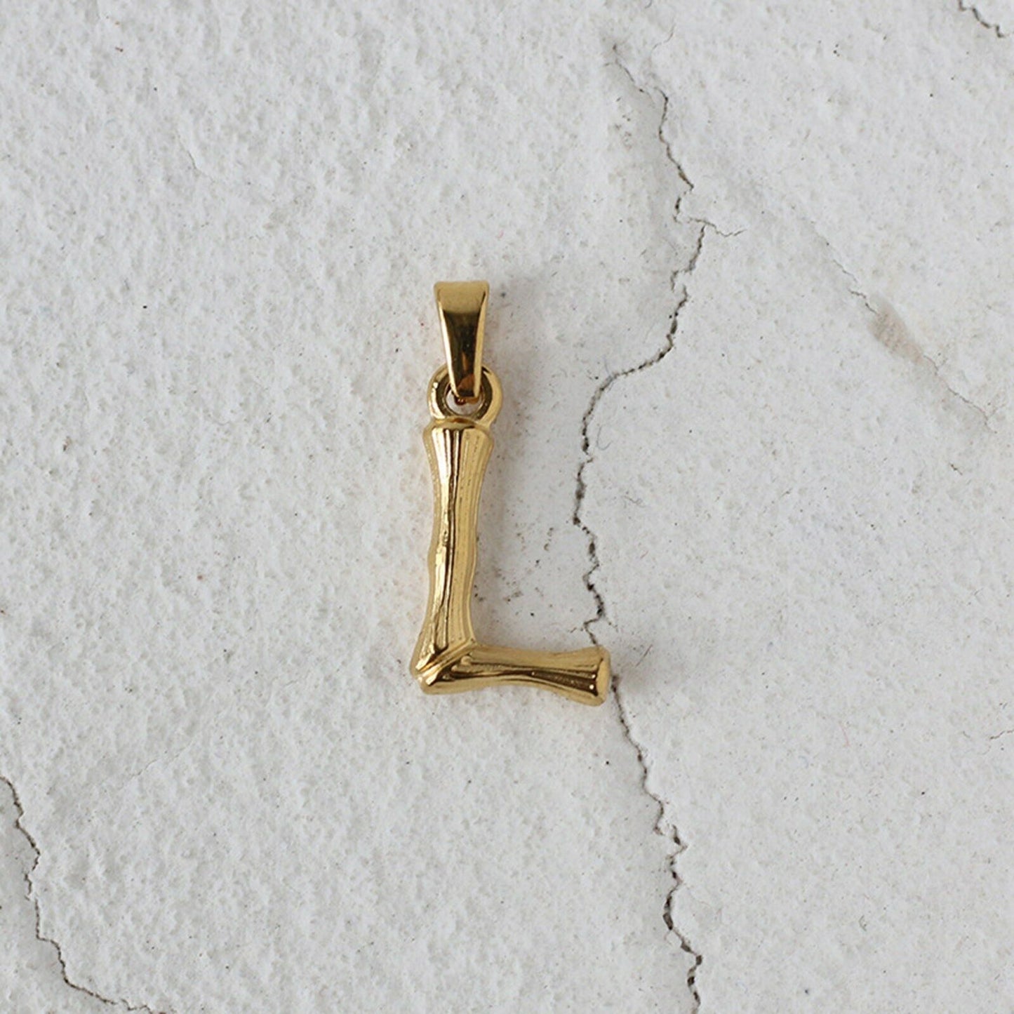 18ct Gold Plated Initial Letter  A to Z Charm Pendant Words Necklace Gift