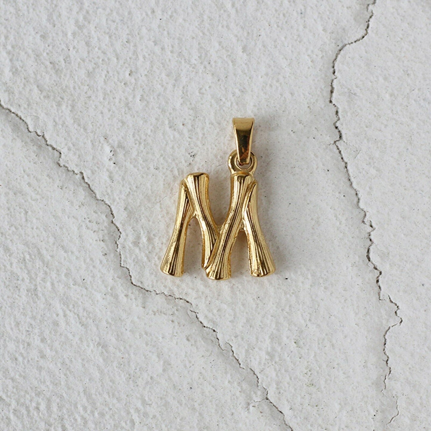 18ct Gold Plated Initial Letter A to Z Charm Pendant Words Necklace Gift