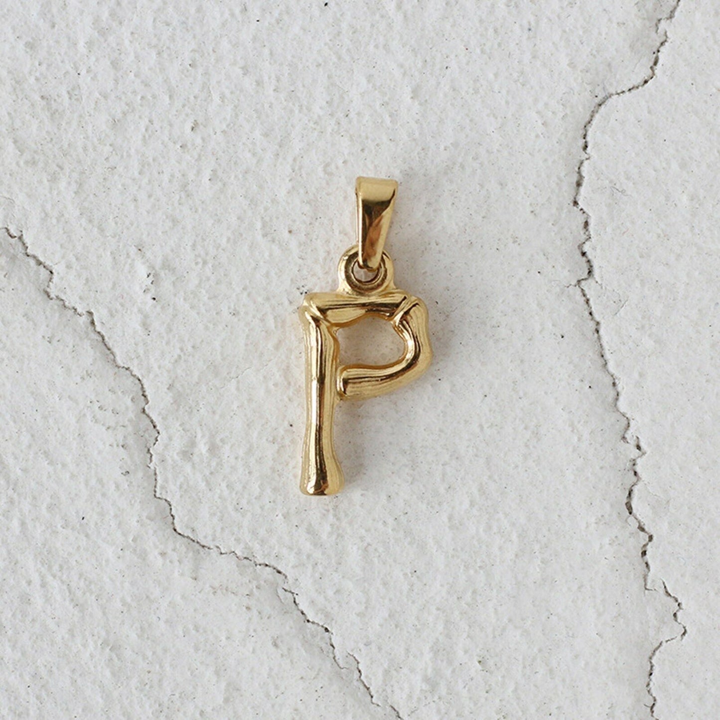 18ct Gold Plated Initial Letter A to Z Charm Pendant Words Necklace Gift