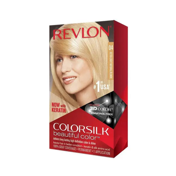 Revlon 2 Packs ColorSilk Hair Colour 04 Ultra Light Natural Blond Pantsnsox