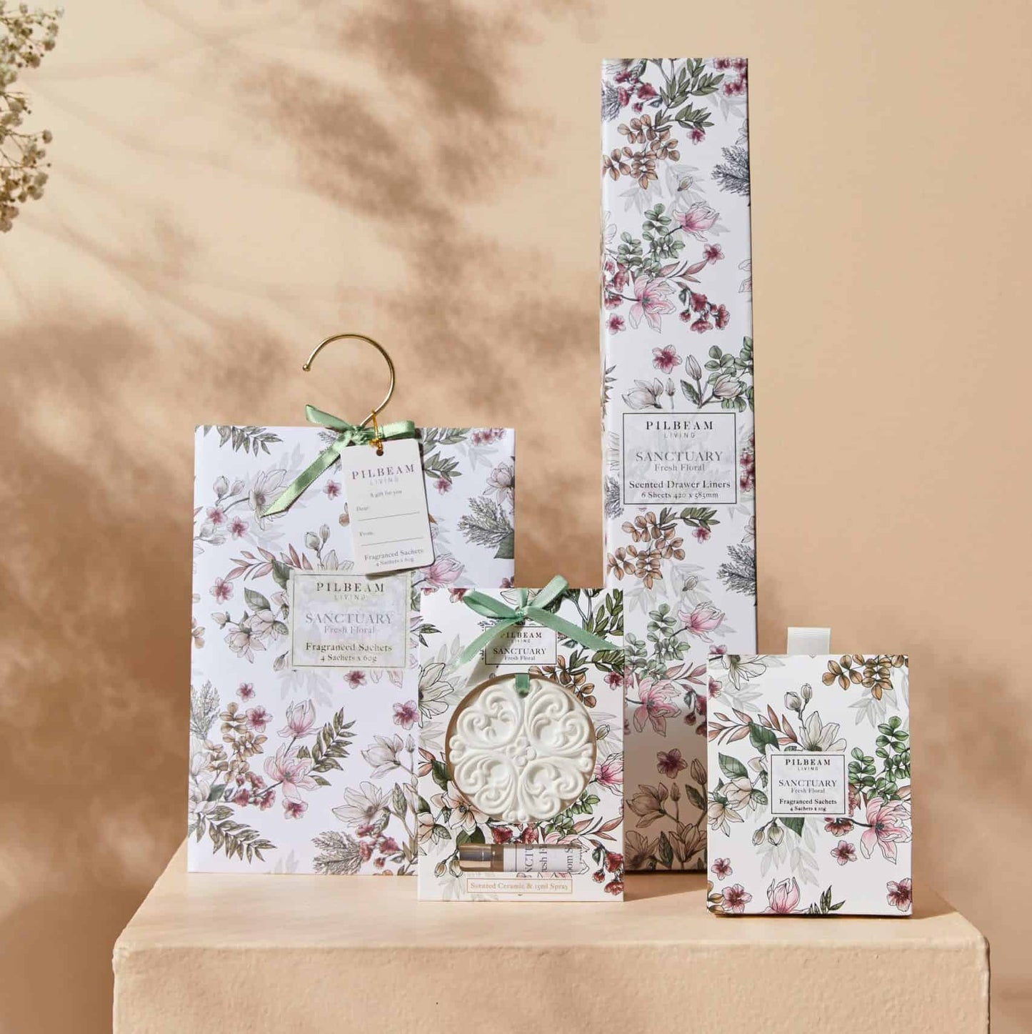 Pilbeam Sanctuary Fresh Floral Hanging Sachets Pilbeam