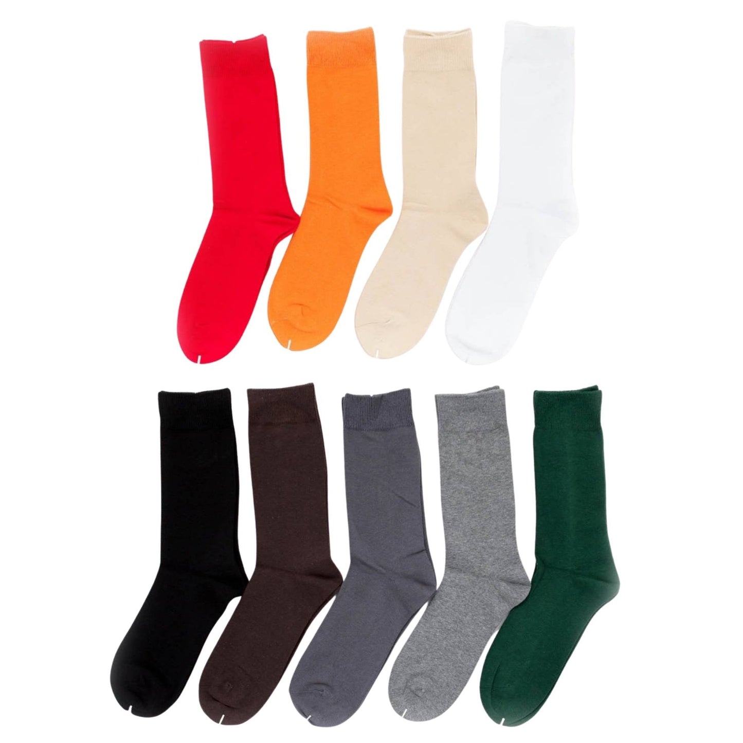 Crew Business Socks Mens Womens Black White Grey Green Dark Grey 2-8 6-11 11-14 - Pantsnsox