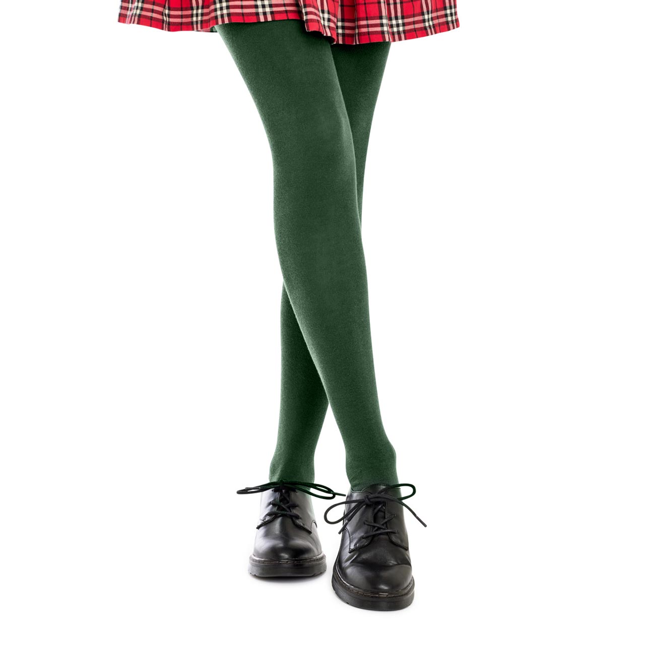 Winter Green School Cotton Tights - Warm, Comfortable & Durable - Ideal for  School Uniforms & Cold Weather Wear – Pantsnsox