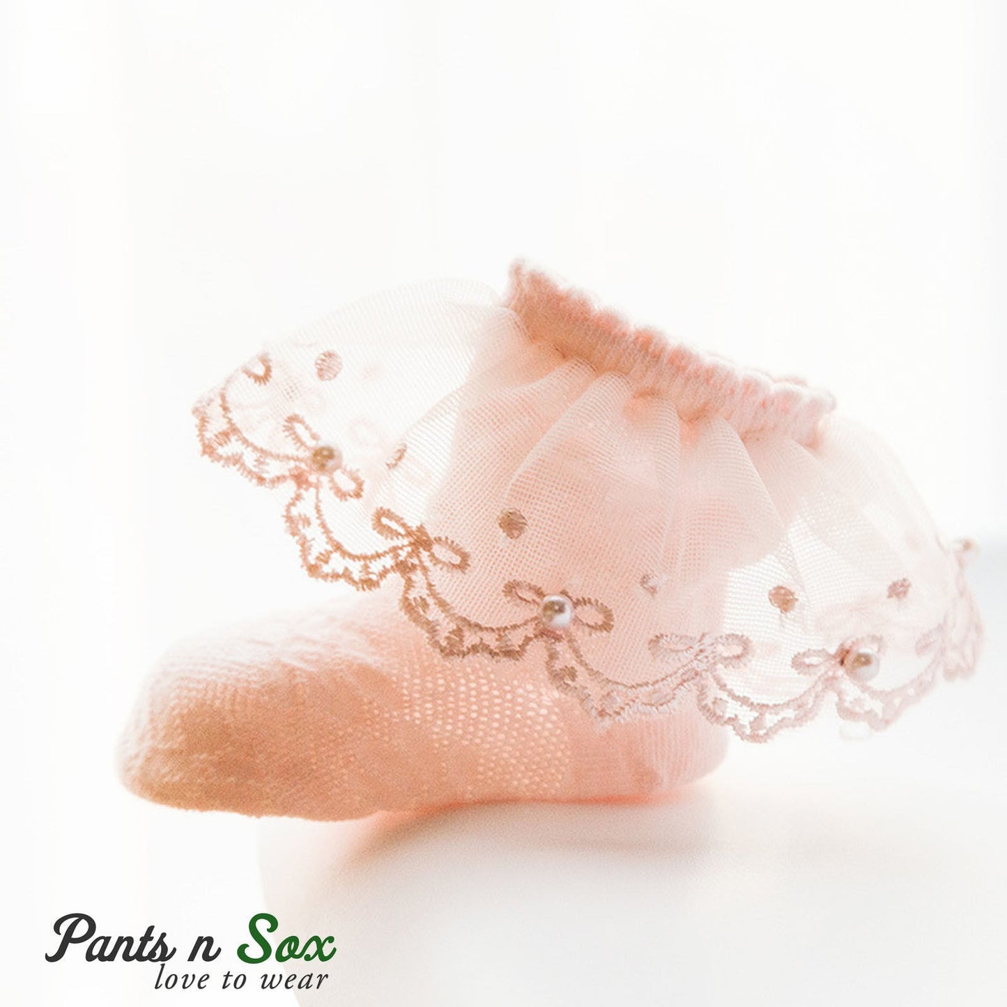Lace Baby Girls Princess Ankle Socks - Pantsnsox