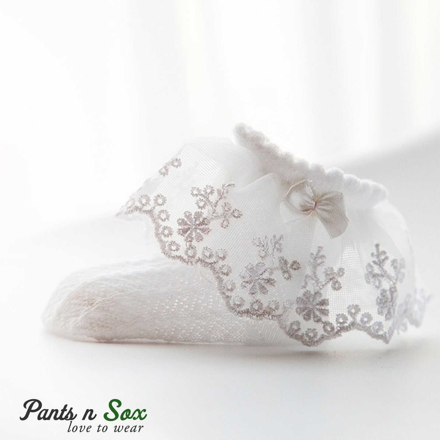 Lace Baby Girls Princess Ankle Socks - Pantsnsox