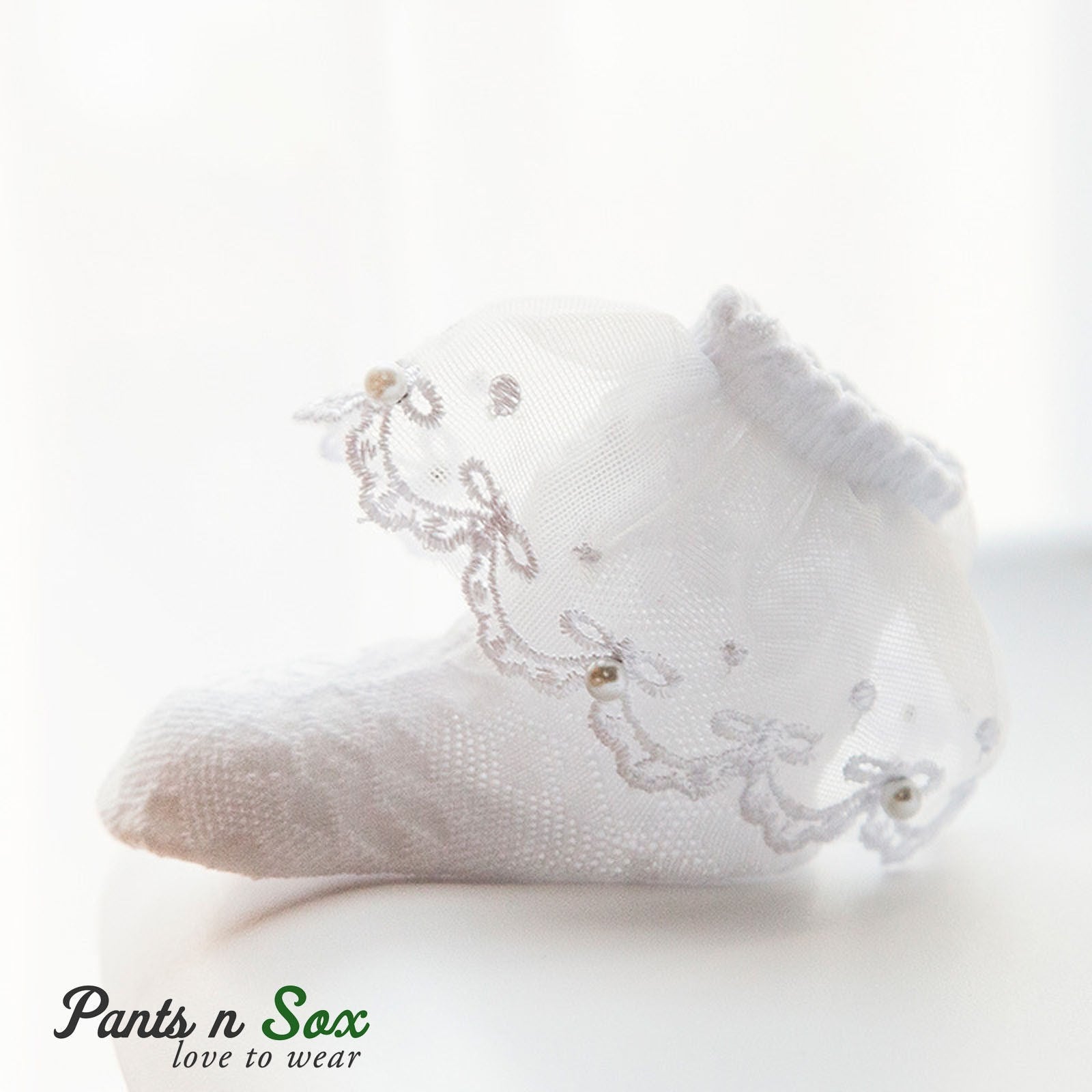 Lace Baby Girls Princess Ankle Socks - Pantsnsox