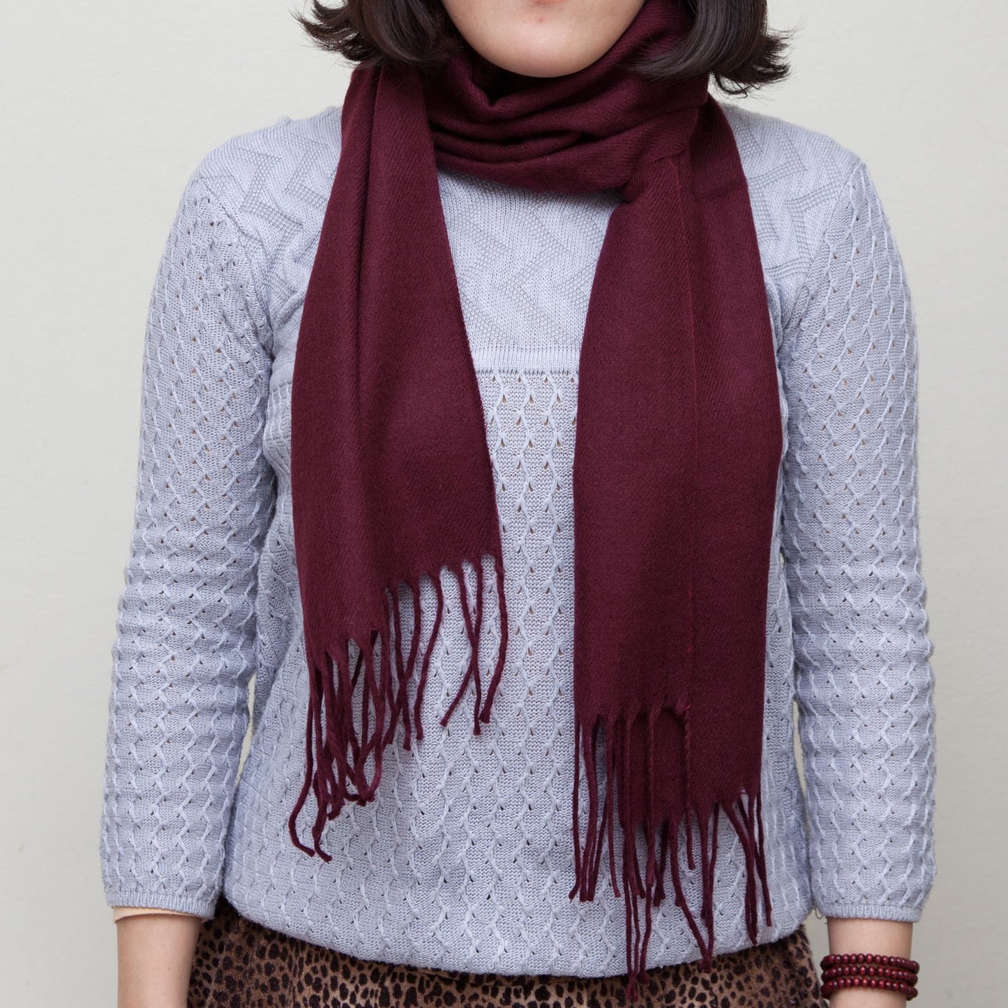 School Wool Like School Scarf - Pantsnsox