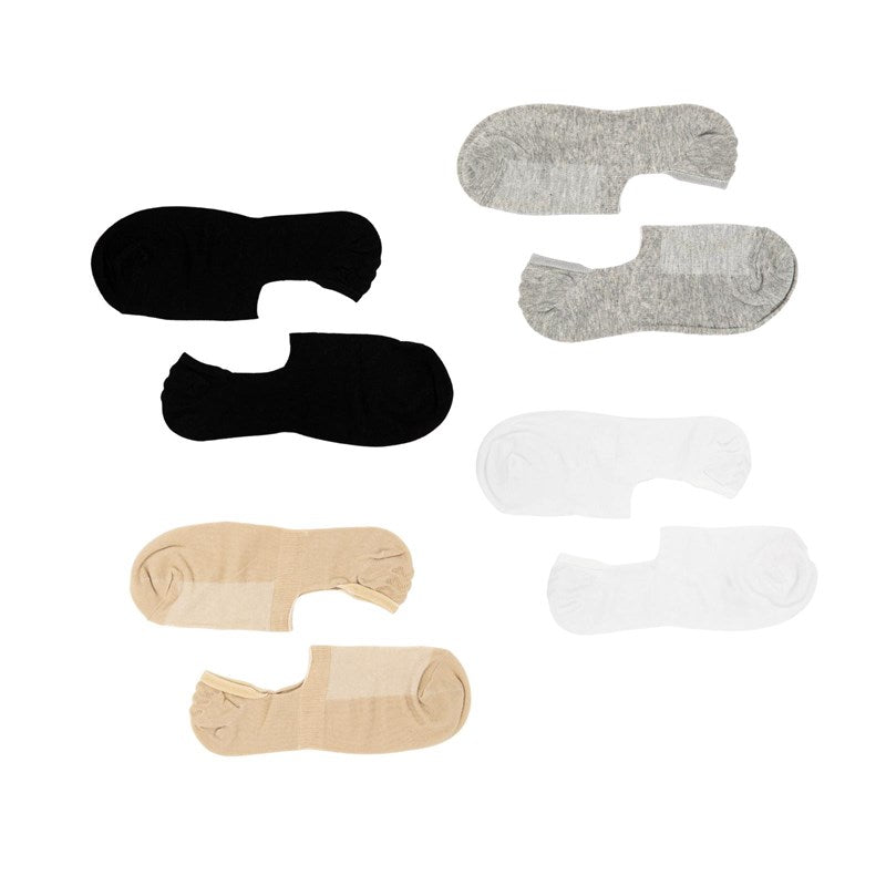 No Show 4 Pairs Non Slip Heel Socks
