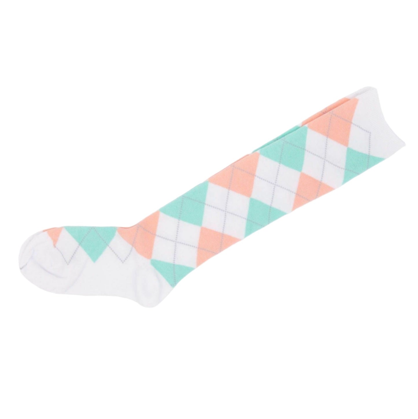 Knee High Socks Black Red Diamond Check Ladies Long Womens AU Stock - Pantsnsox
