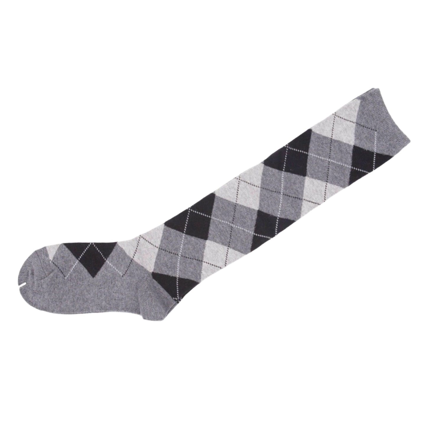 Knee High Socks Black Red Diamond Check Ladies Long Womens AU Stock - Pantsnsox