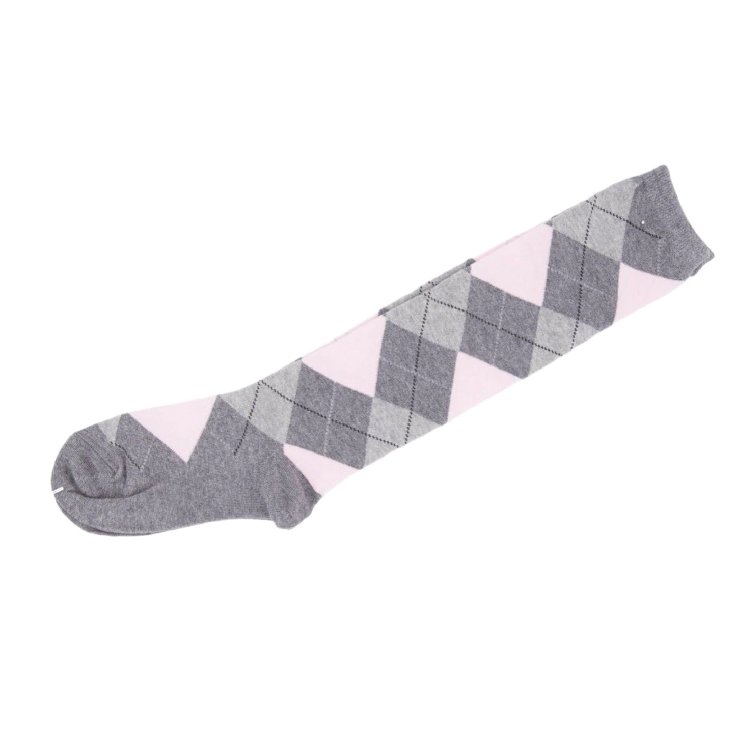 Knee High Socks Black Red Diamond Check Ladies Long Womens AU Stock - Pantsnsox