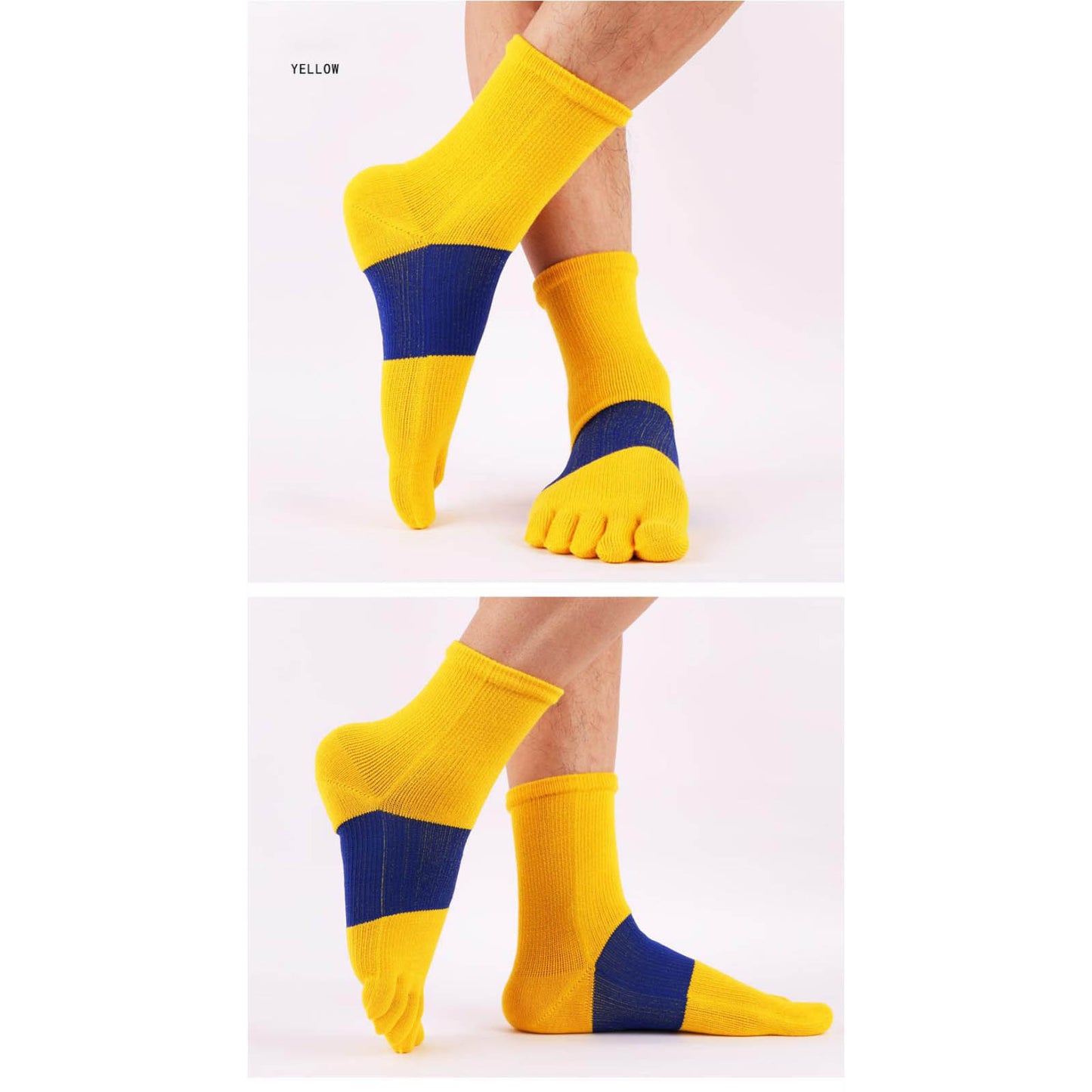 Mens Five Finger Sports Toe Socks - Pantsnsox