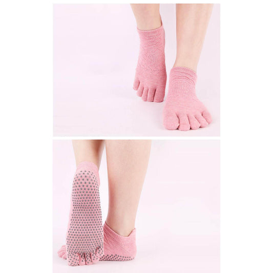 Non Slip  Low Rise Full-Toe Yoga Socks - Pantsnsox