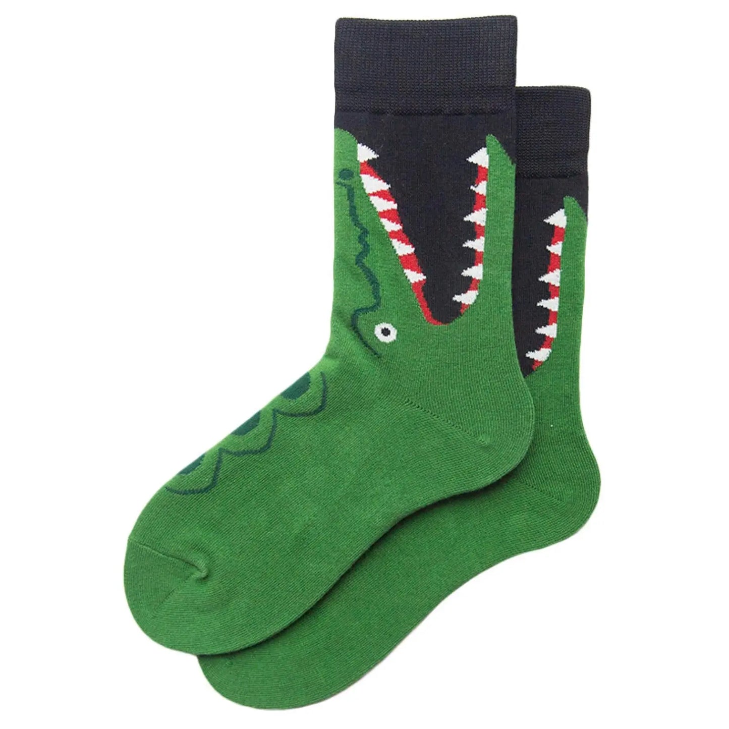 Cartoon Crocodile Socks - Pantsnsox