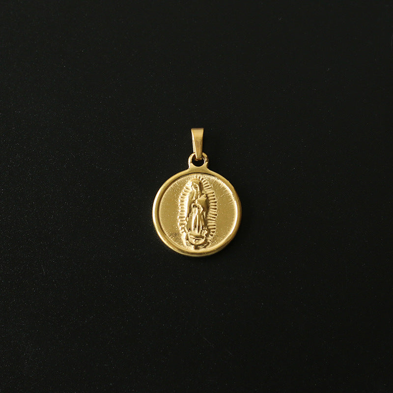 Gold Plated Roman Coin Pendant - Pantsnsox