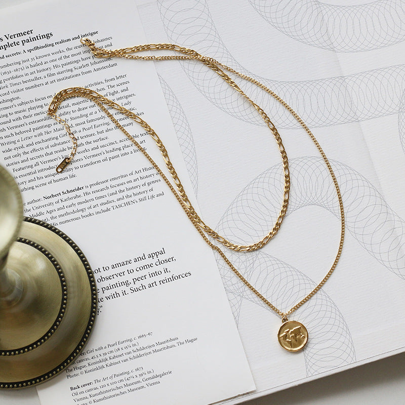 Earth Double Chain Necklace - Pantsnsox