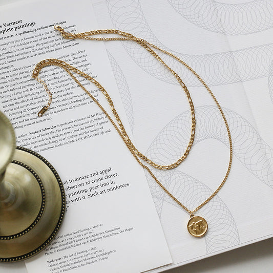 Earth Double Chain Necklace - Pantsnsox