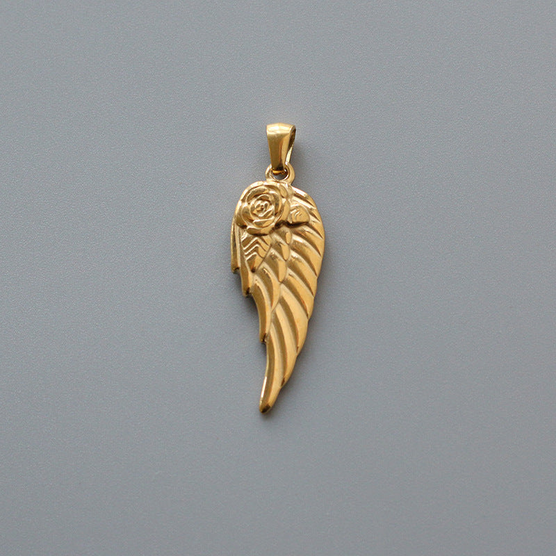 Angel Wing Love Hearts Locket Necklace - Pantsnsox