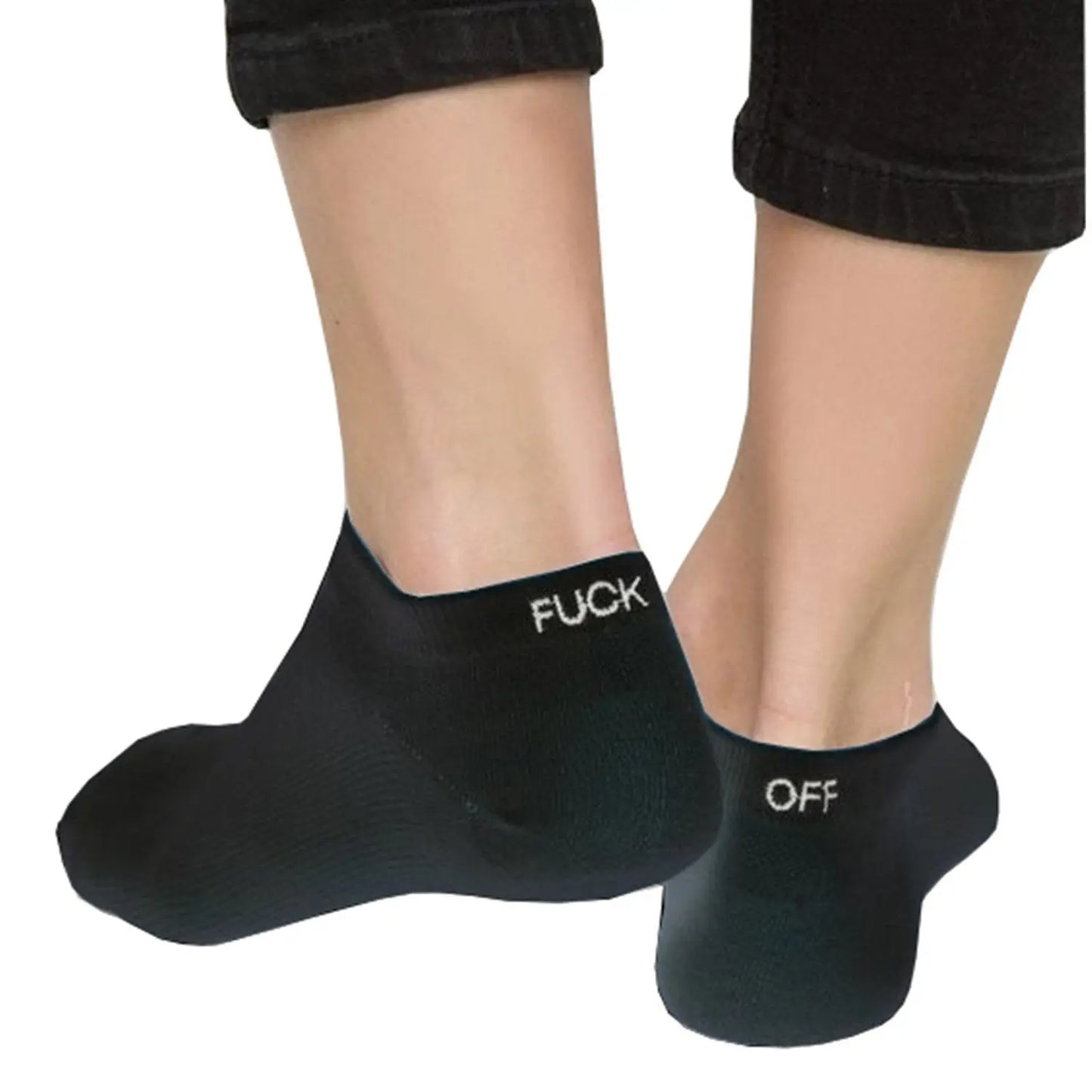 F*k Off Black Funky Socks - Pantsnsox