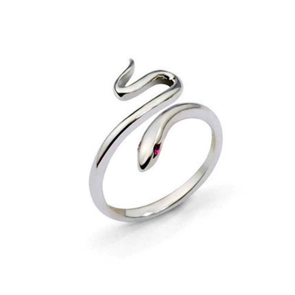 Silver Adjustable Snake Ring - Pantsnsox