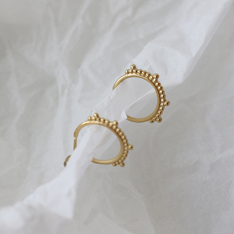Continues Beaded Hoop Earrings - Pantsnsox