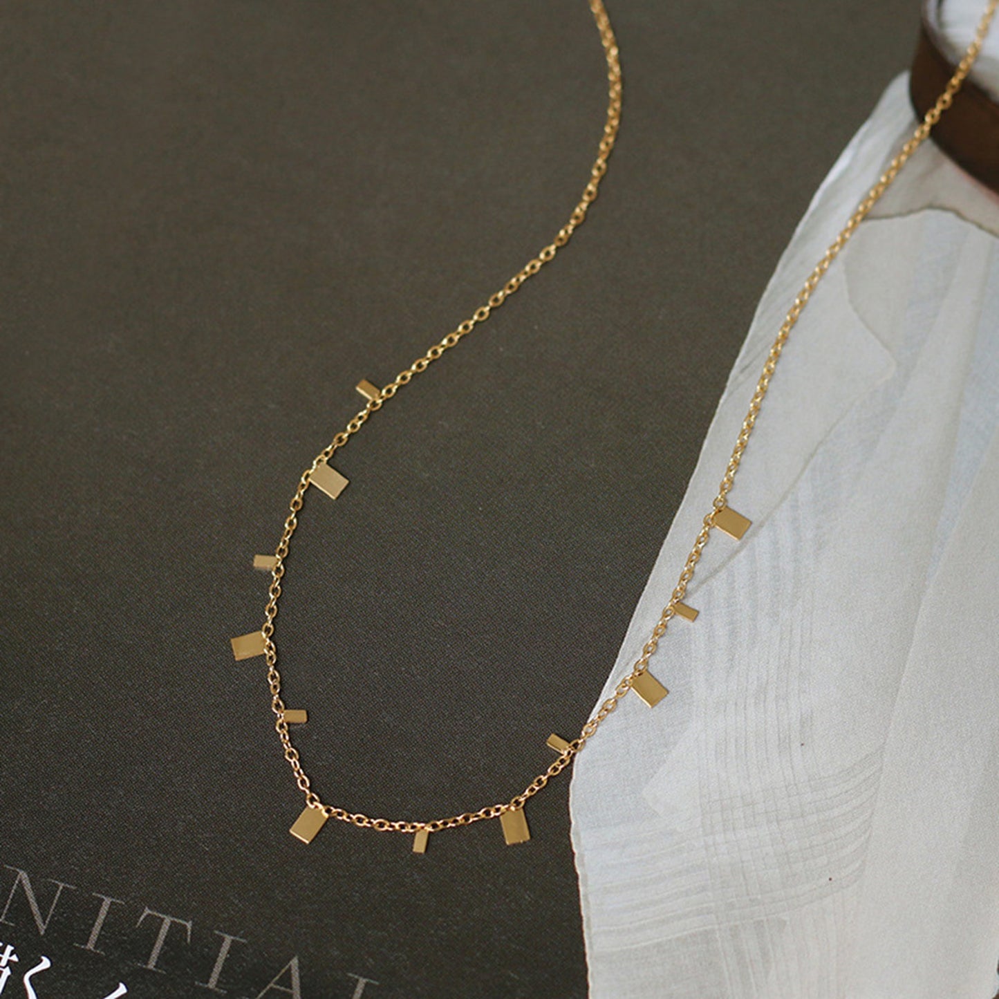 Modern Simple Chain Golden Necklace
