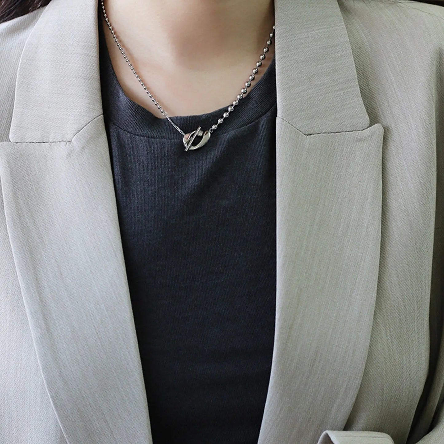 Mixed Beaded Chain Choker Necklaces Crushes.
