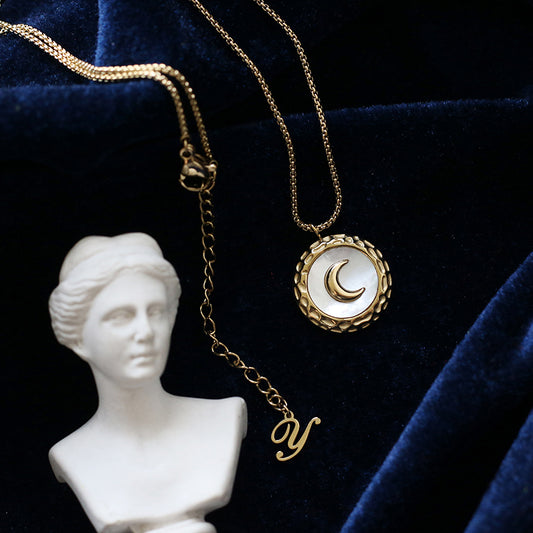 Mother of Pearl Moon Charm - Pantsnsox