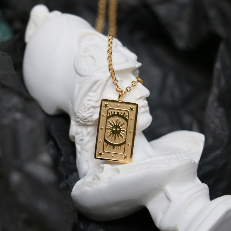 Symbol Pendant Necklace Modern Layering Elements