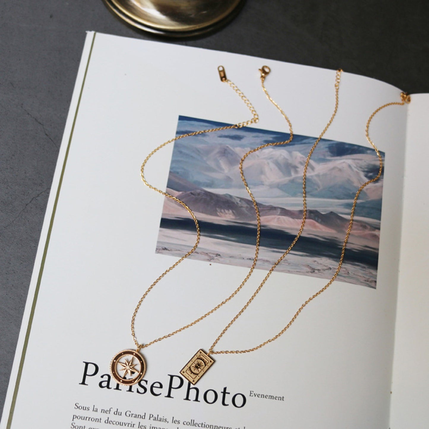 Symbol Pendant Necklace Modern Layering Elements