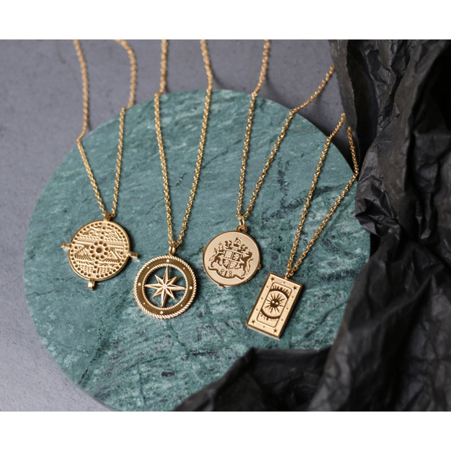 Symbol Pendant Necklace Modern Layering Elements