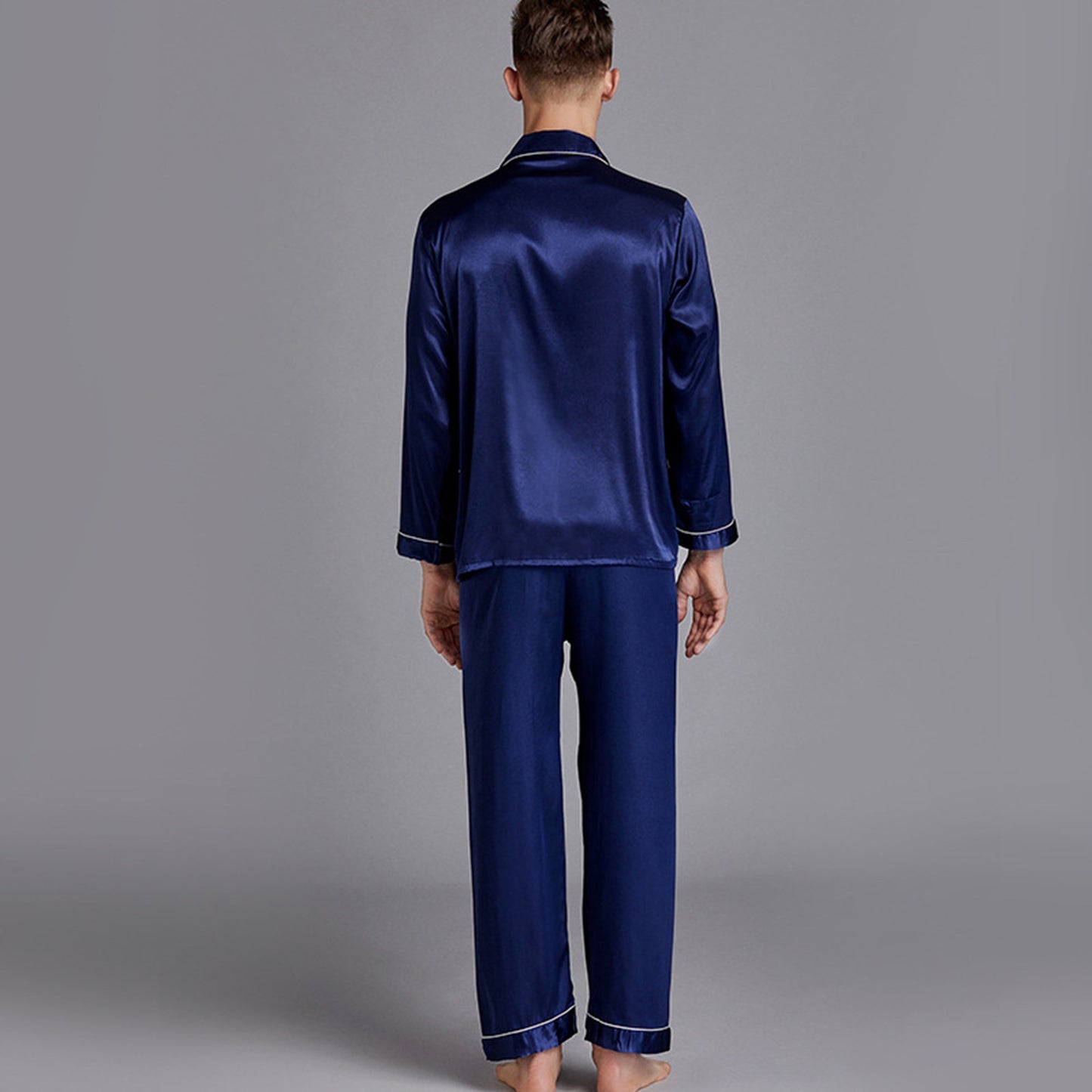 Navy Blue Pajamas Sets Sleepwear - Pantsnsox