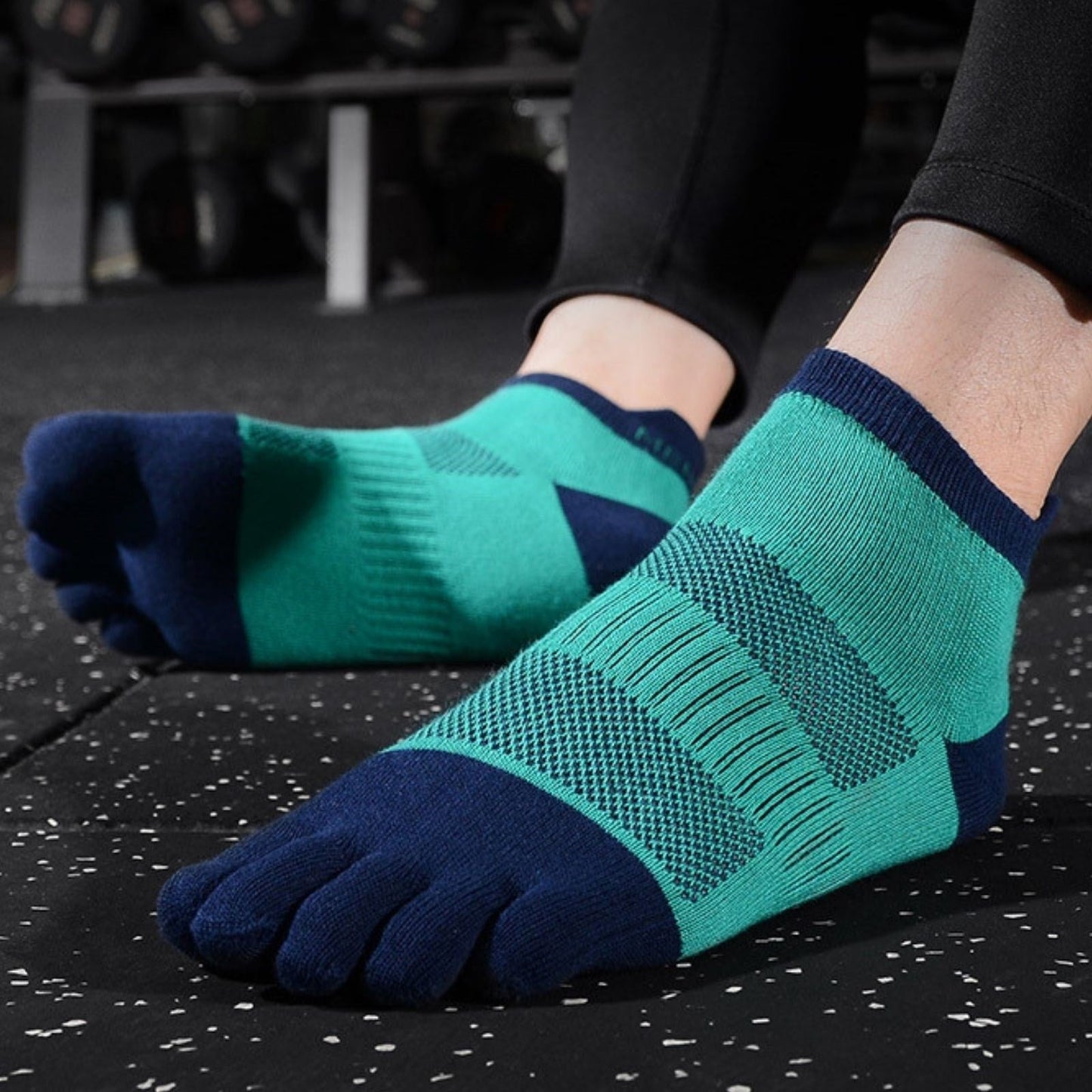 Breathable Cotton 6 Pack Socks Sports Running Toe socks Pantsnsox Midweight Mini Crew Unisex Toesocks