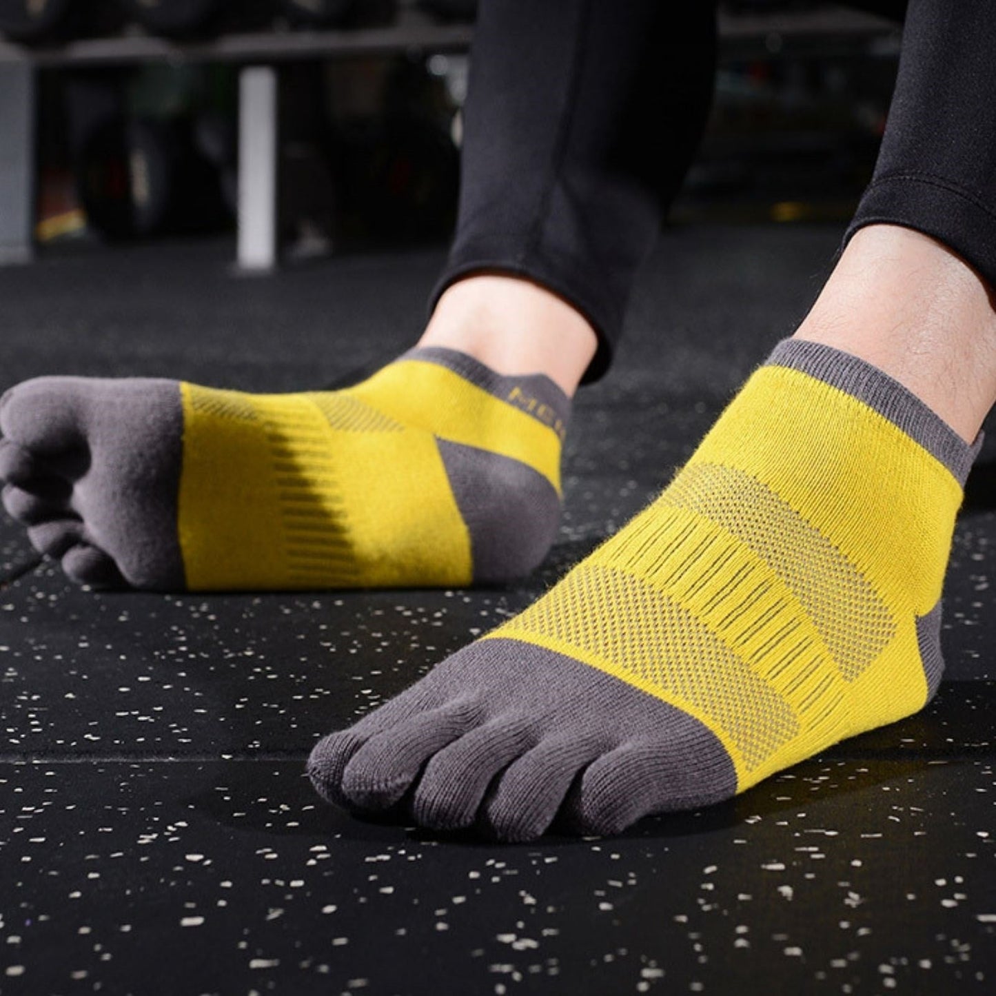 Breathable Cotton 6 Pack Socks Sports Running Toe socks Pantsnsox Midweight Mini Crew Unisex Toesocks