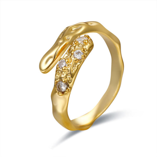 S925 Snake Open Adjustable Ring - Pantsnsox